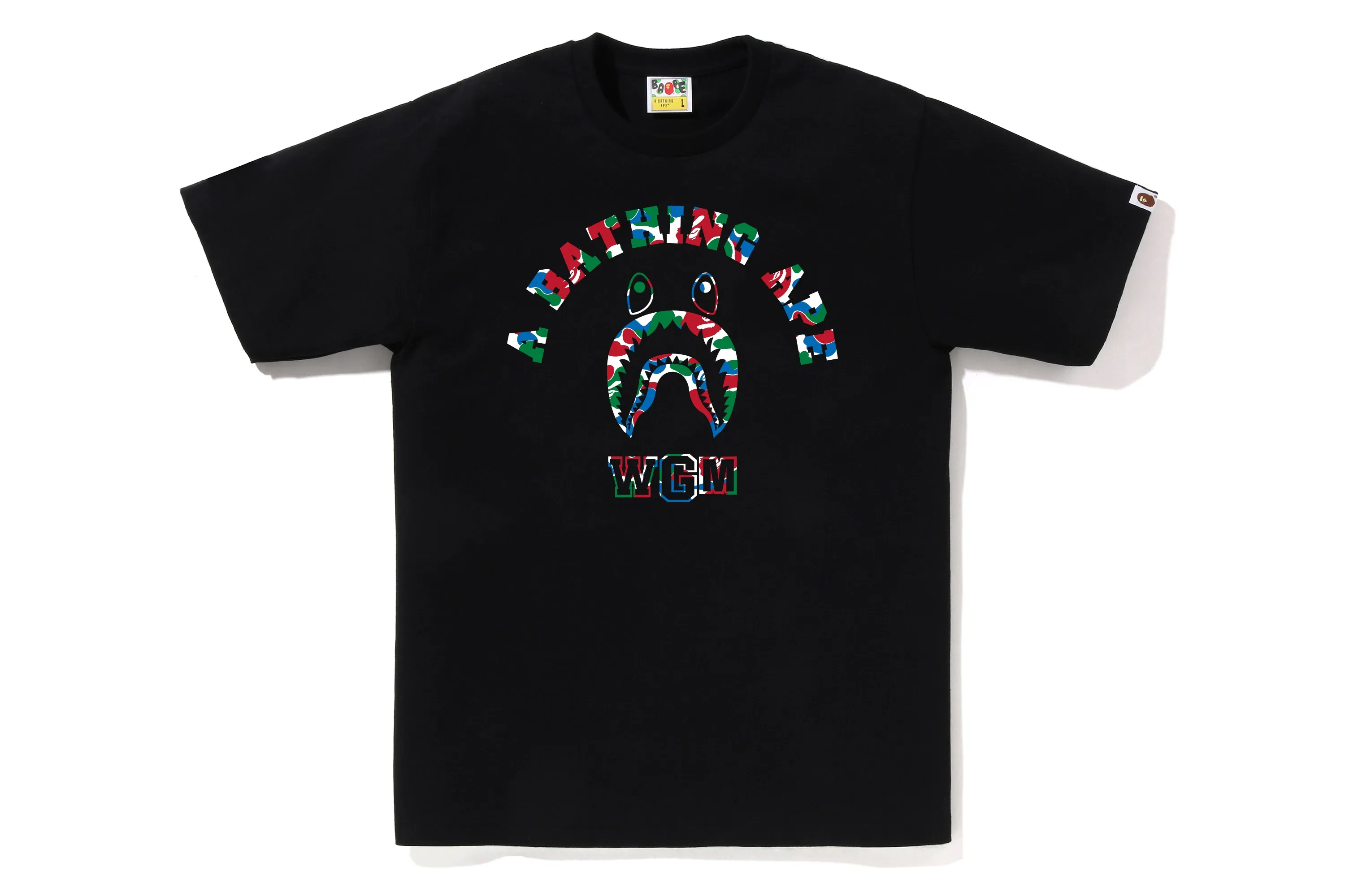 BAPE STORE QINGDAO SHARK COLLEGE TEE sold by Bape