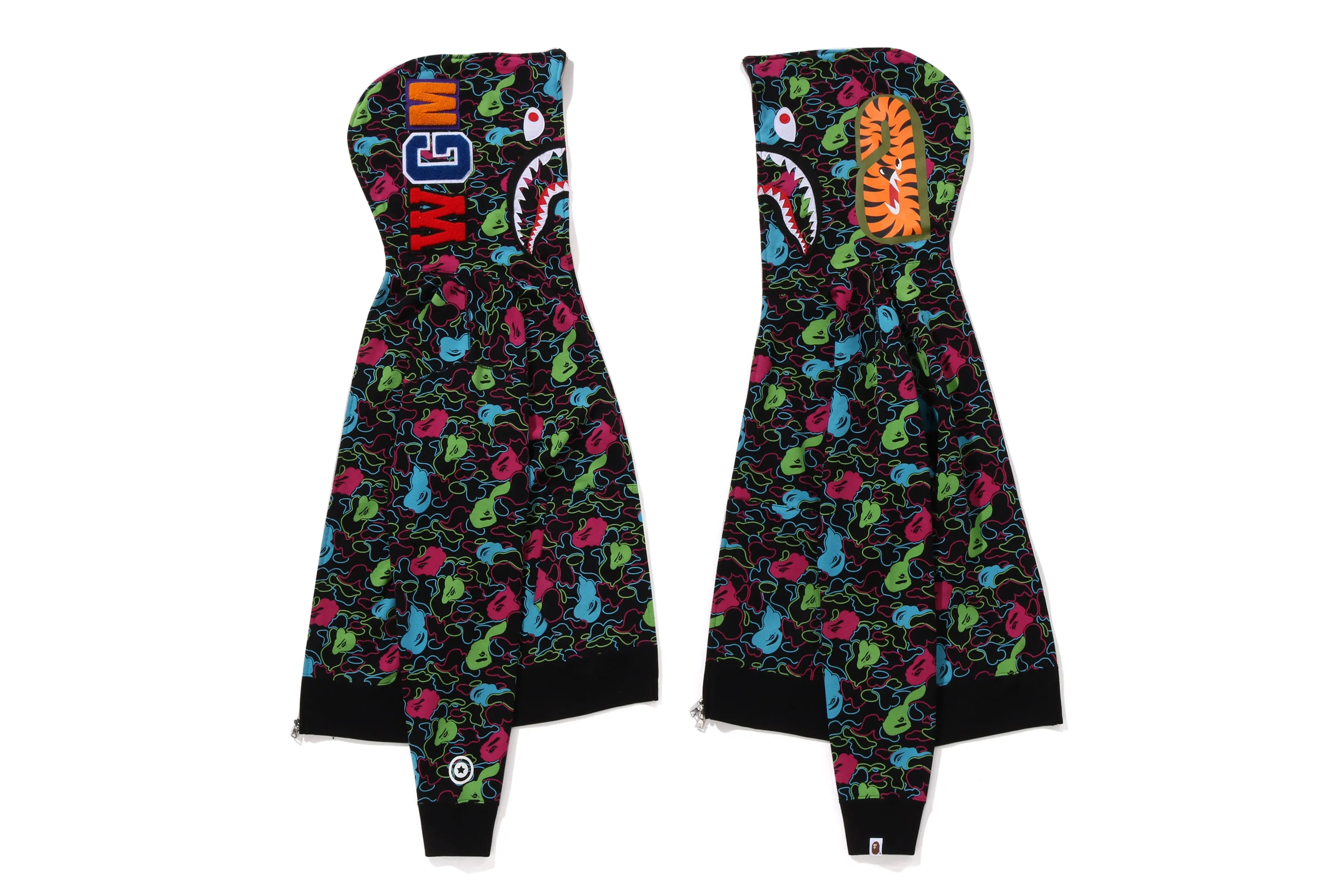 BAPE STORE LAS VEGAS SEPARATE SHARK FULL ZIP HOODIE sold by Bape product image thumbnail 4