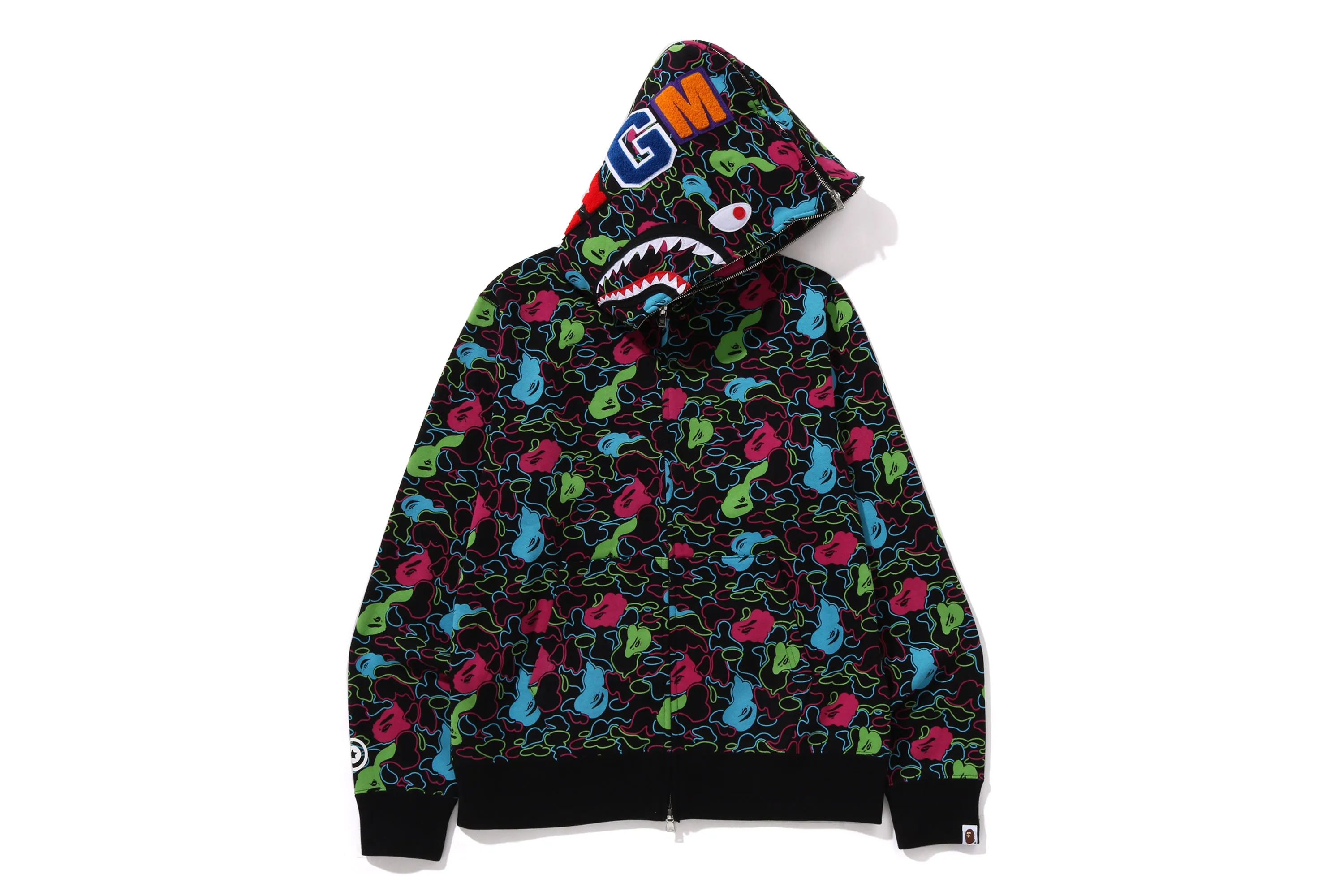 BAPE STORE LAS VEGAS SEPARATE SHARK FULL ZIP HOODIE sold by Bape
