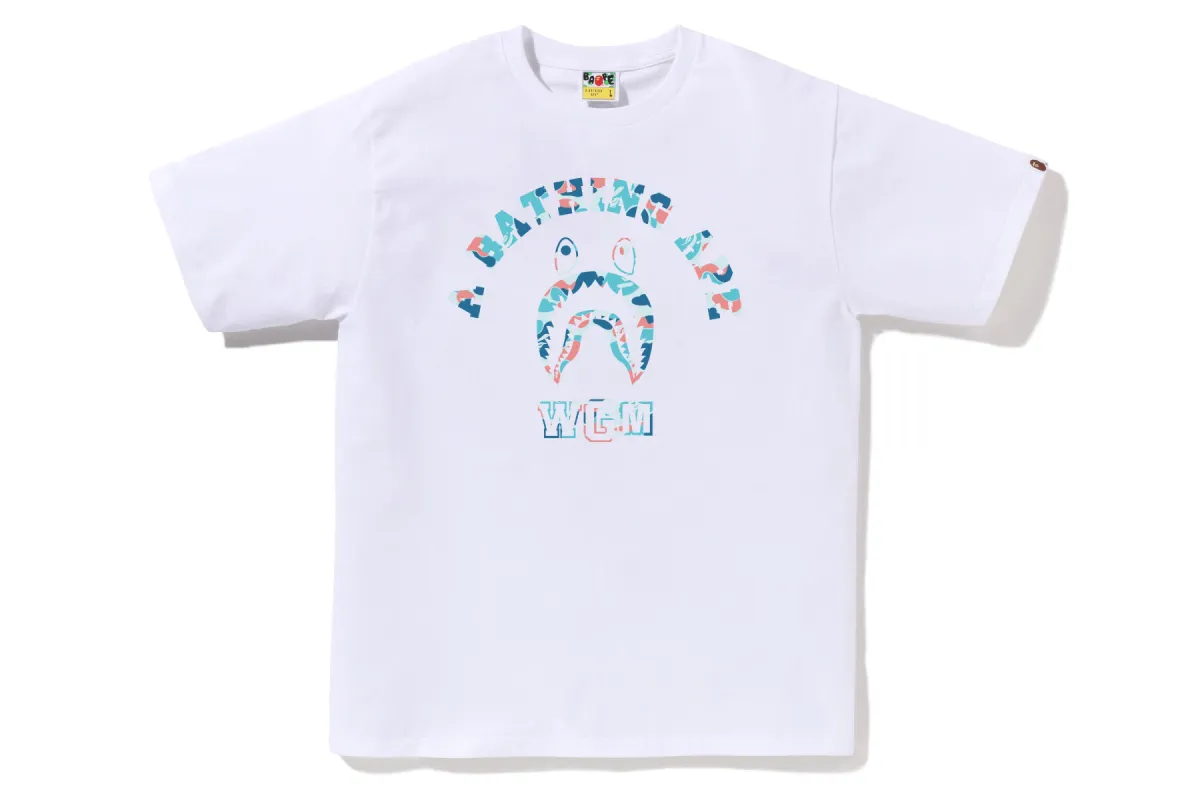 BAPE STORE HANGZHOU SHARK COLLEGE TEE sold by Bape