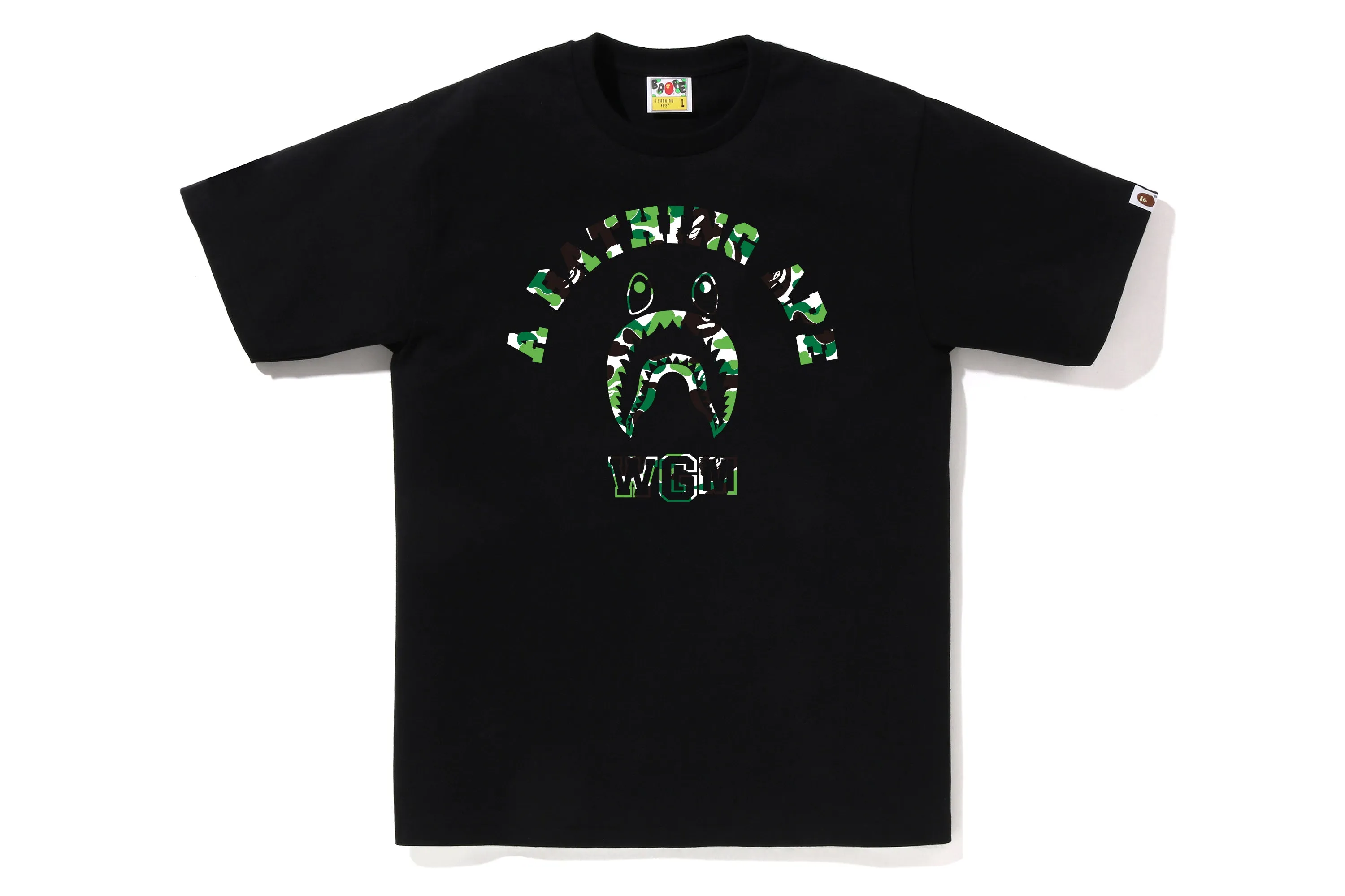 BAPE STORE CHENGDU SHARK COLLEGE TEE sold by Bape