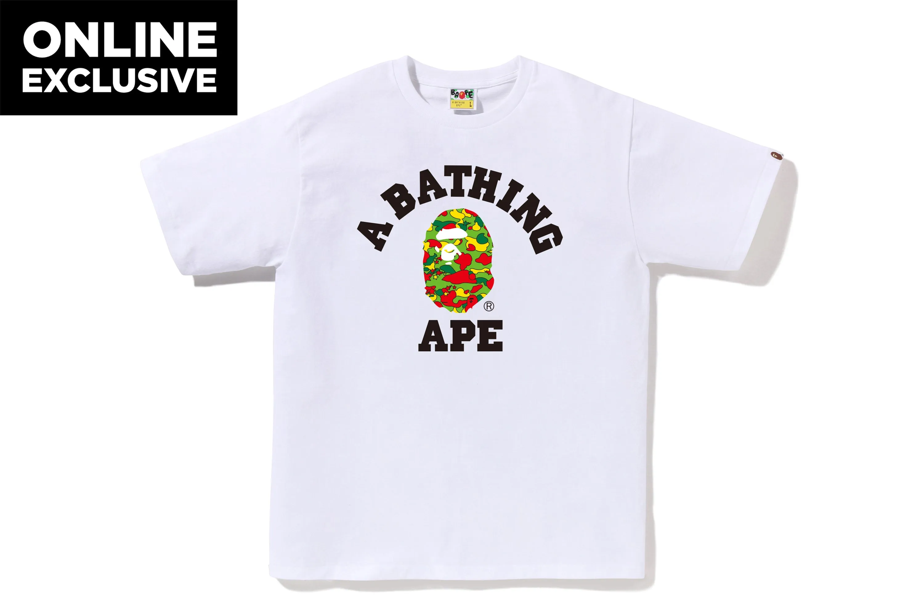 STA CAMO COLLEGE TEE BAPEC sold by Bape