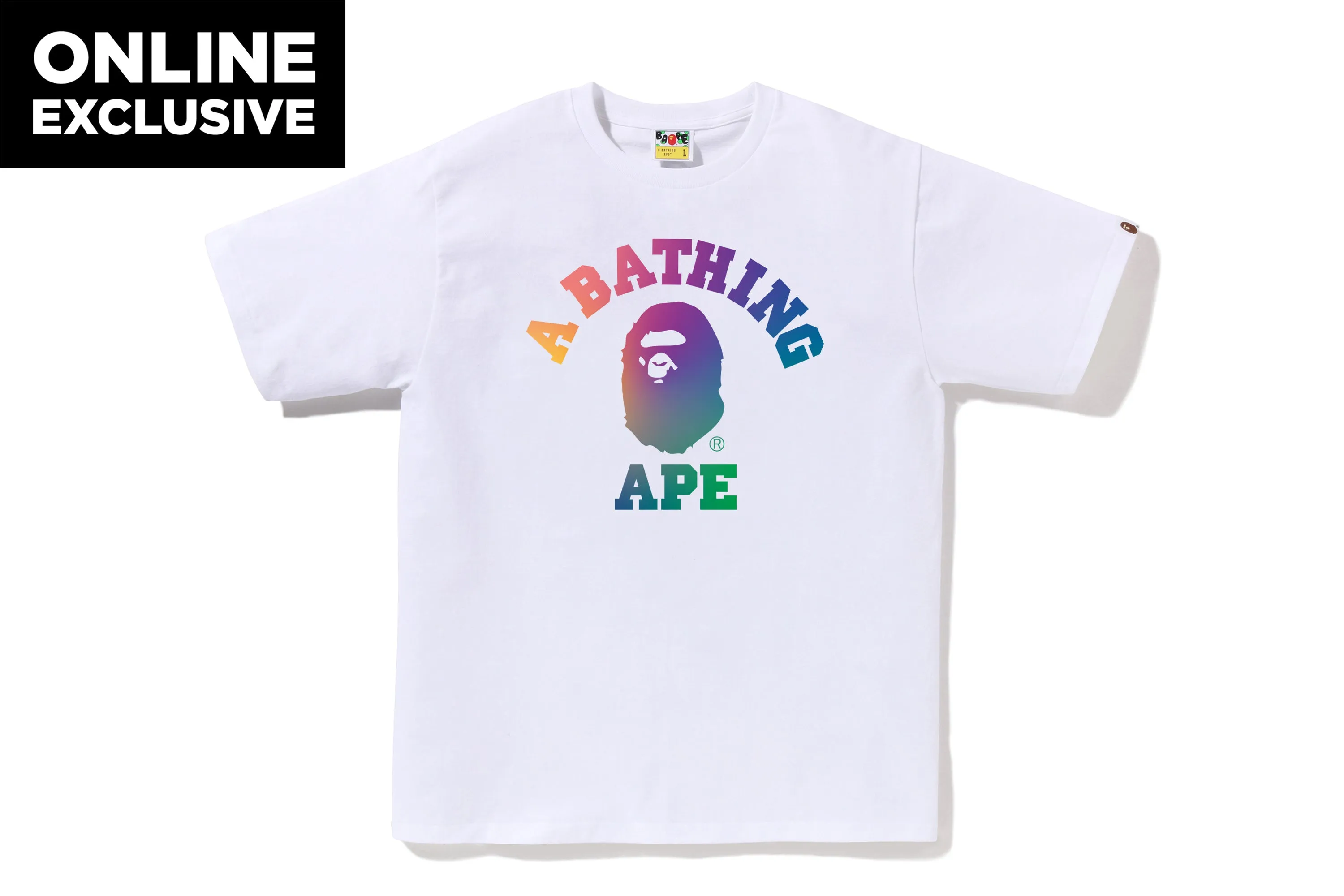 COLLEGE GRADATION TEE BAPEC sold by Bape