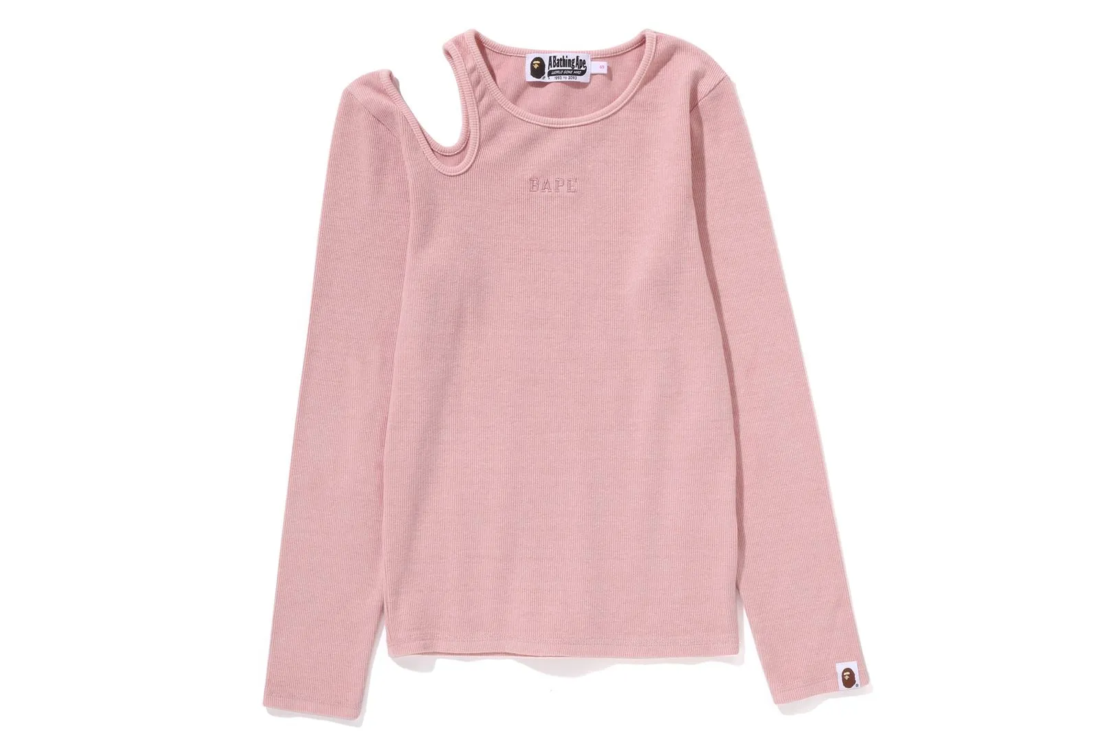 PIGMENT DYED CUT OUT RIB L/S TEE sold by Bape product image thumbnail 4