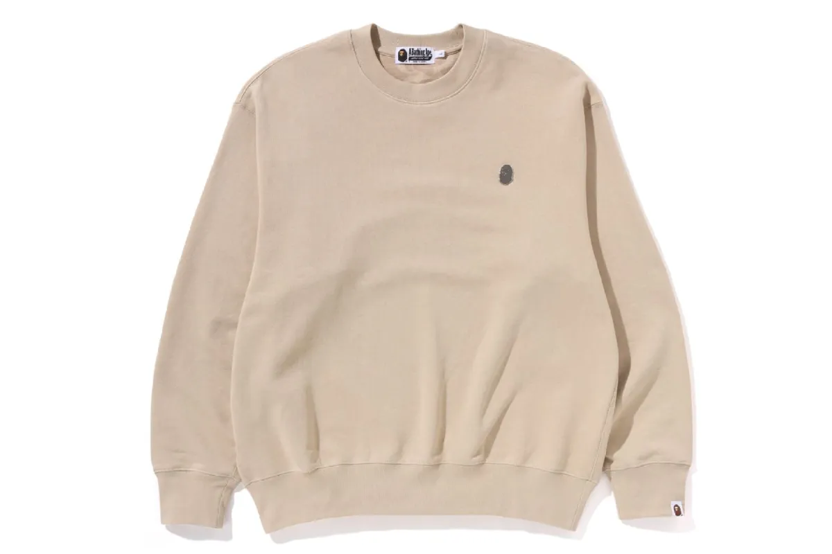 ONE POINT RELAX FIT CREWNECK SWEATSHIRT sold by Bape