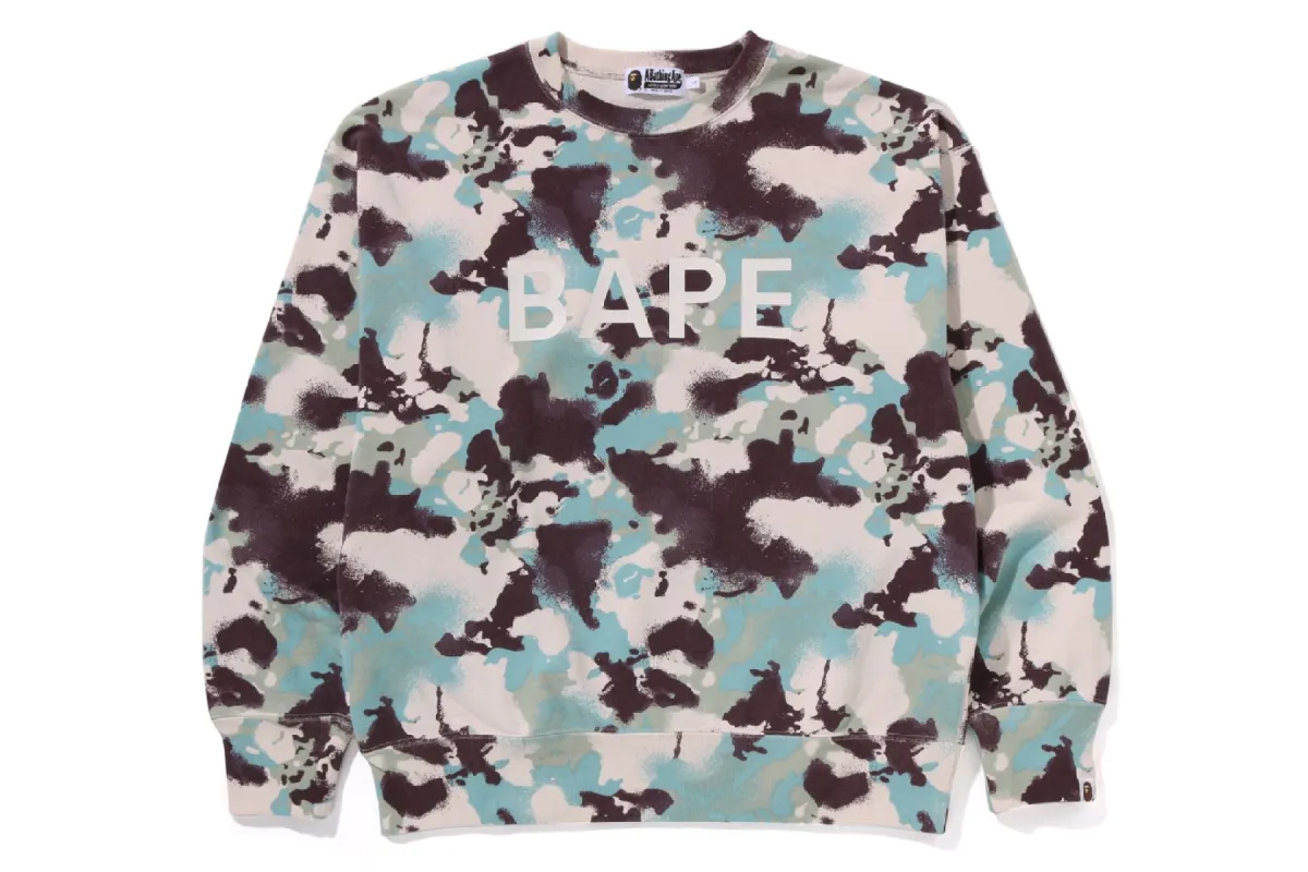 MAP CAMO CREWNECK RELAXED FIT SWEATSHIRT sold by Bape