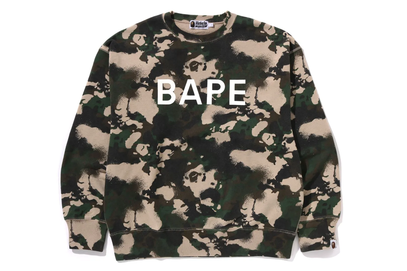 MAP CAMO CREWNECK RELAXED FIT SWEATSHIRT sold by Bape product image thumbnail 4