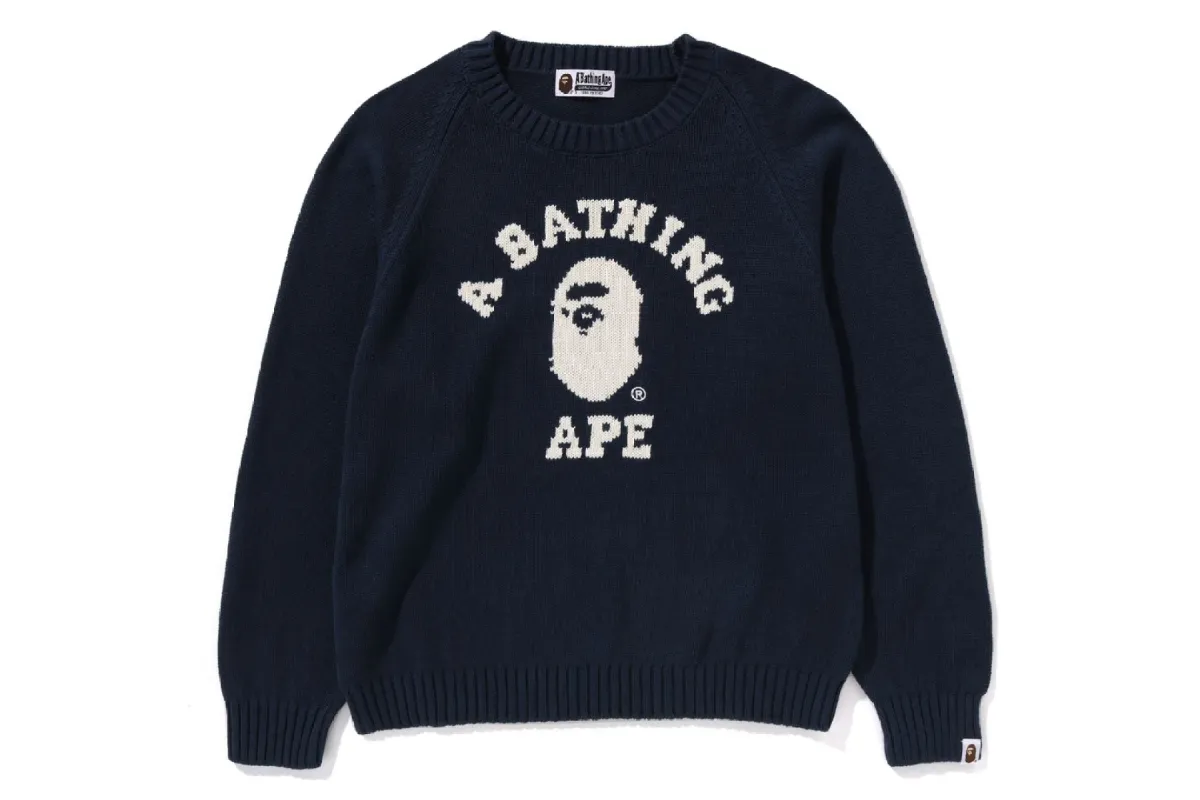 COLLEGE KNIT SWEATER sold by Bape