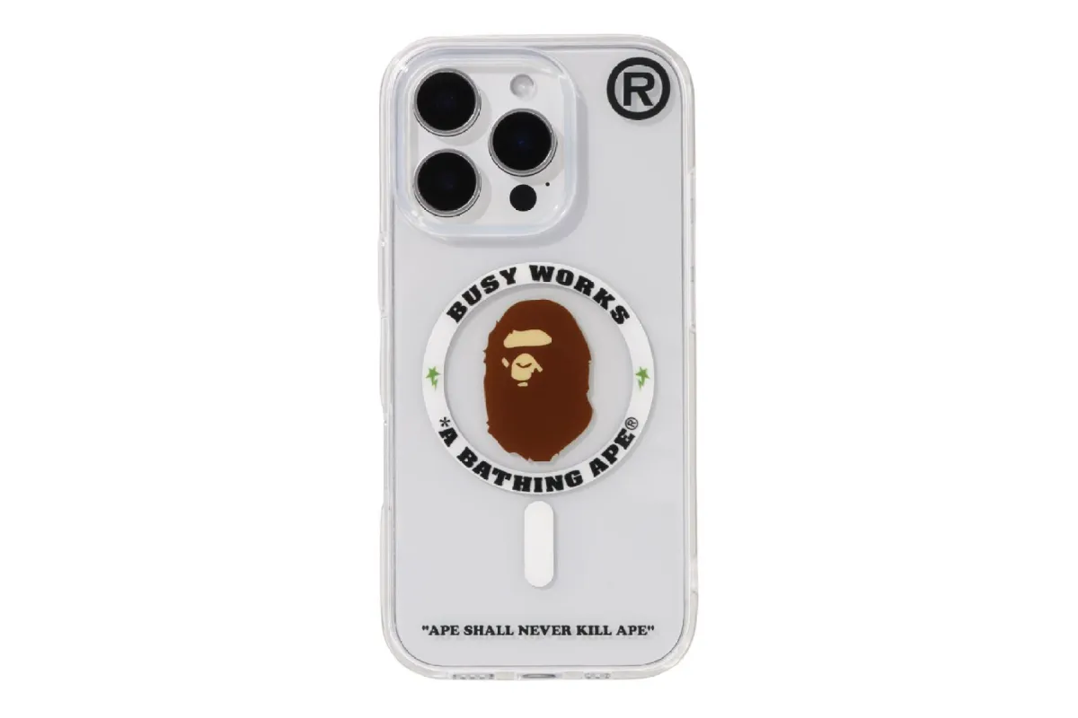 BAPE IPHONE 16 PRO CLEAR CASE sold by Bape