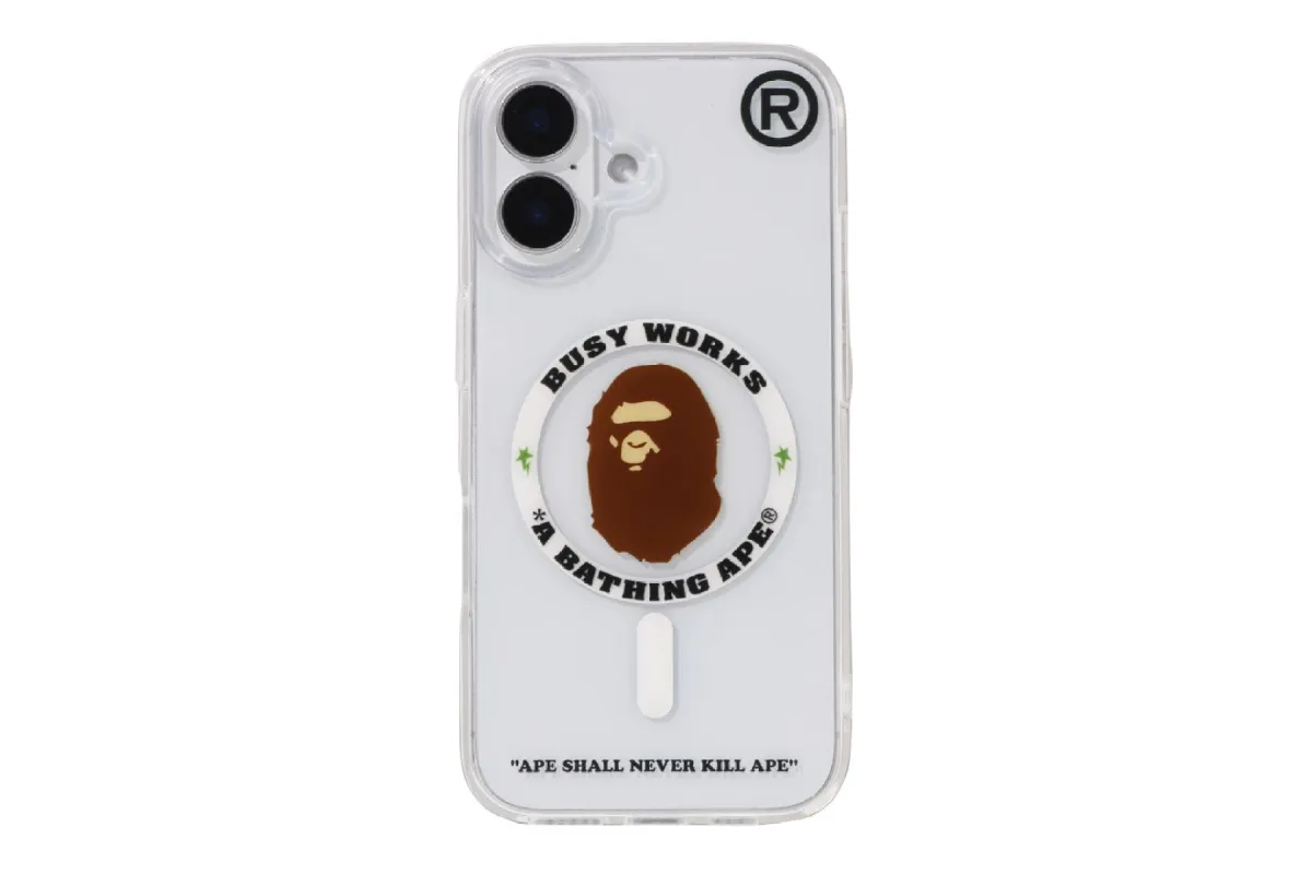 BAPE IPHONE 16 CLEAR CASE sold by Bape