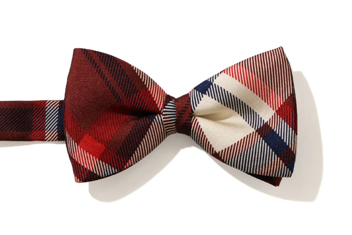 MR.BATHING APE BAPE CHECK BOW TIE sold by Bape