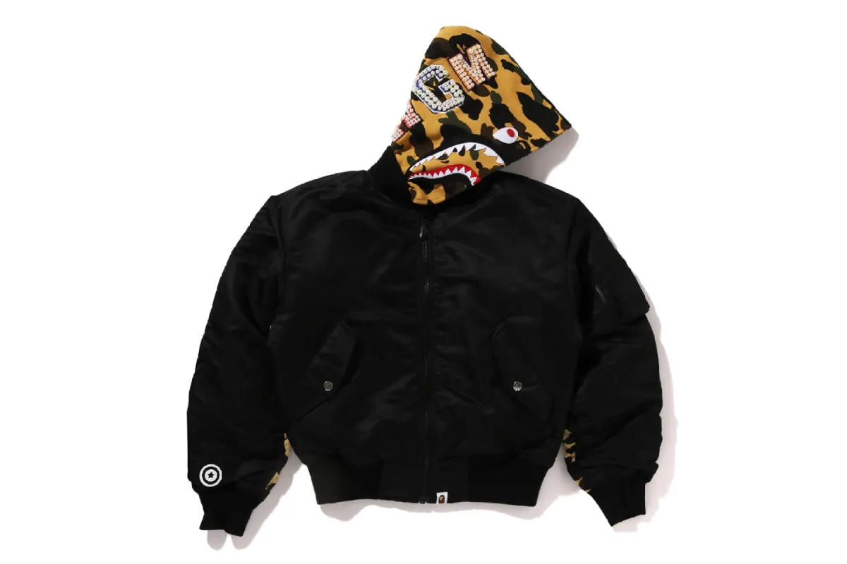 SHARK HOODIE MA-1 sold by Bape