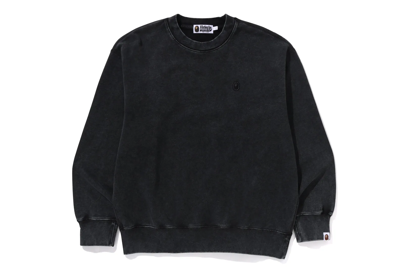 GARMENT DYE ONE POINT RELAXED FIT CREWNECK SWEATSHIRT sold by Bape