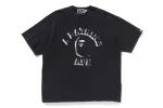 GARMENT DYE SPRAY PRINT COLLEGE RELAXED FIT TEE sold by Bape