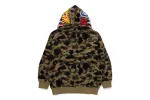 1ST CAMO JACQUARD SHARK RELAXED FIT FULL ZIP HOODIE sold by Bape