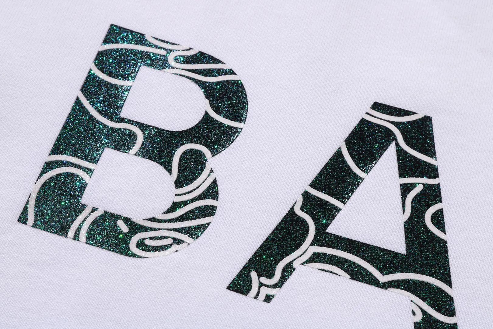 NEON CAMO GLITTER BAPE TEE sold by Bape product image thumbnail 3
