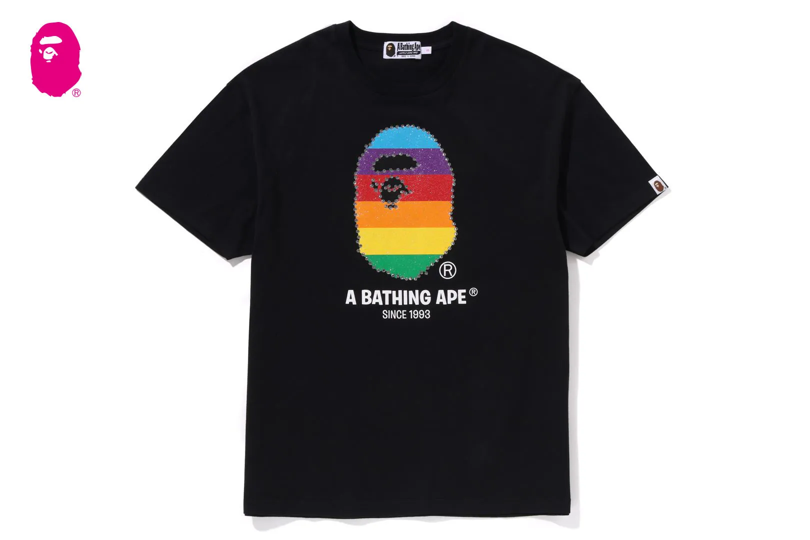 CRYSTAL APE HEAD OVERSIZED TEE sold by Bape product image thumbnail 4