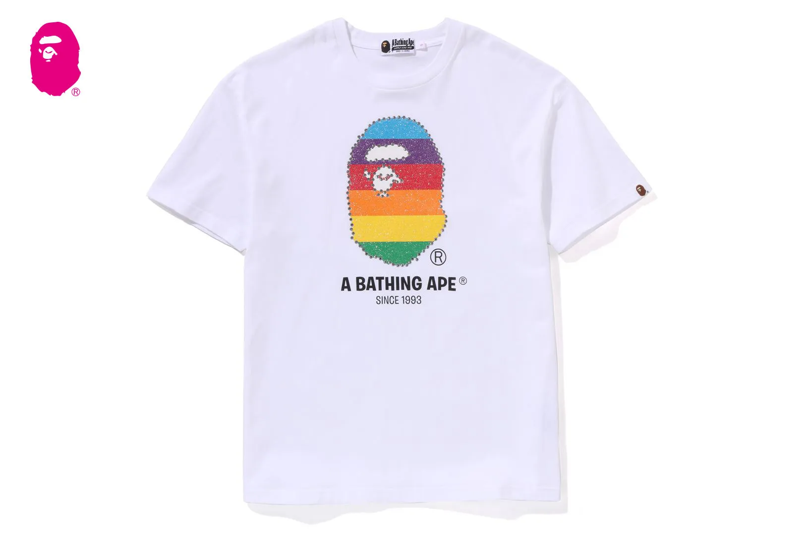 CRYSTAL APE HEAD OVERSIZED TEE sold by Bape