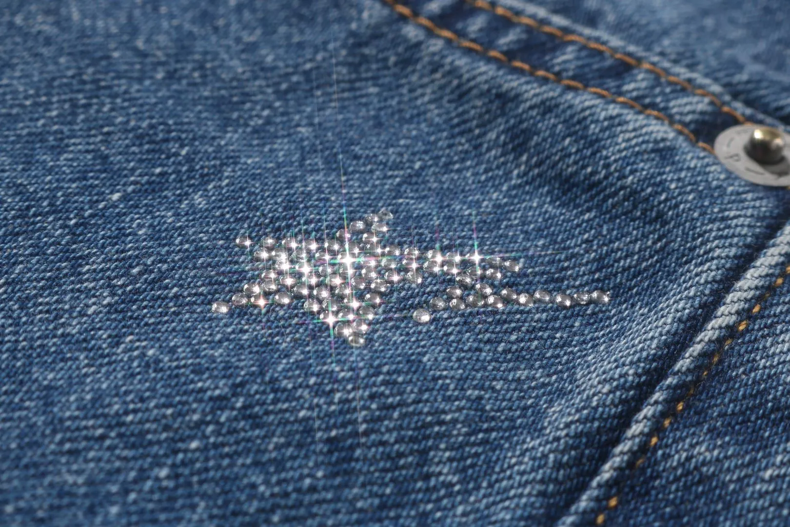 CRYSTAL APE HEAD FLARE DENIM PANTS sold by Bape product image thumbnail 3