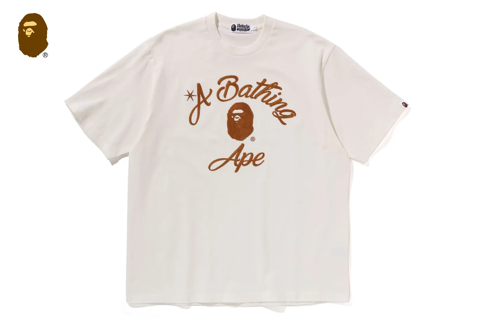 CHAIN STITCH COLLEGE RELAXED FIT TEE sold by Bape