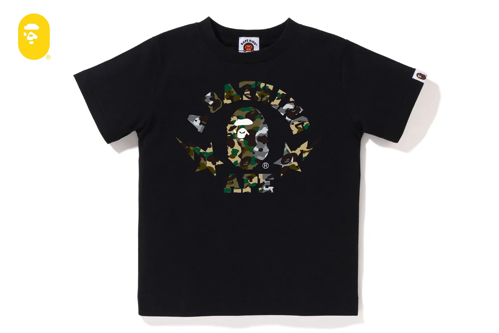 1ST CAMO CRAZY STA COLLEGE TEE sold by Bape product image thumbnail 3