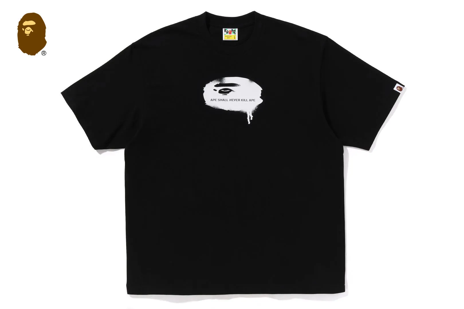 GRAFFITI APE HEAD LOGO RELAXED FIT TEE sold by Bape product image thumbnail 3