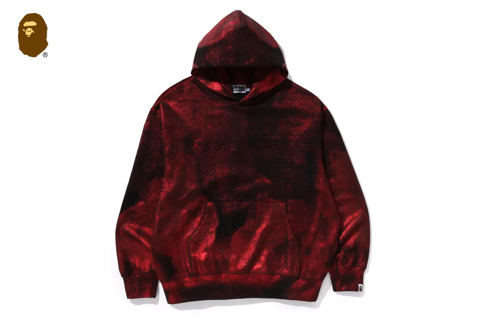 COATTED EMBOSS LOGO RELAXED FIT PULLOVER HOODIE sold by Bape product image thumbnail 4