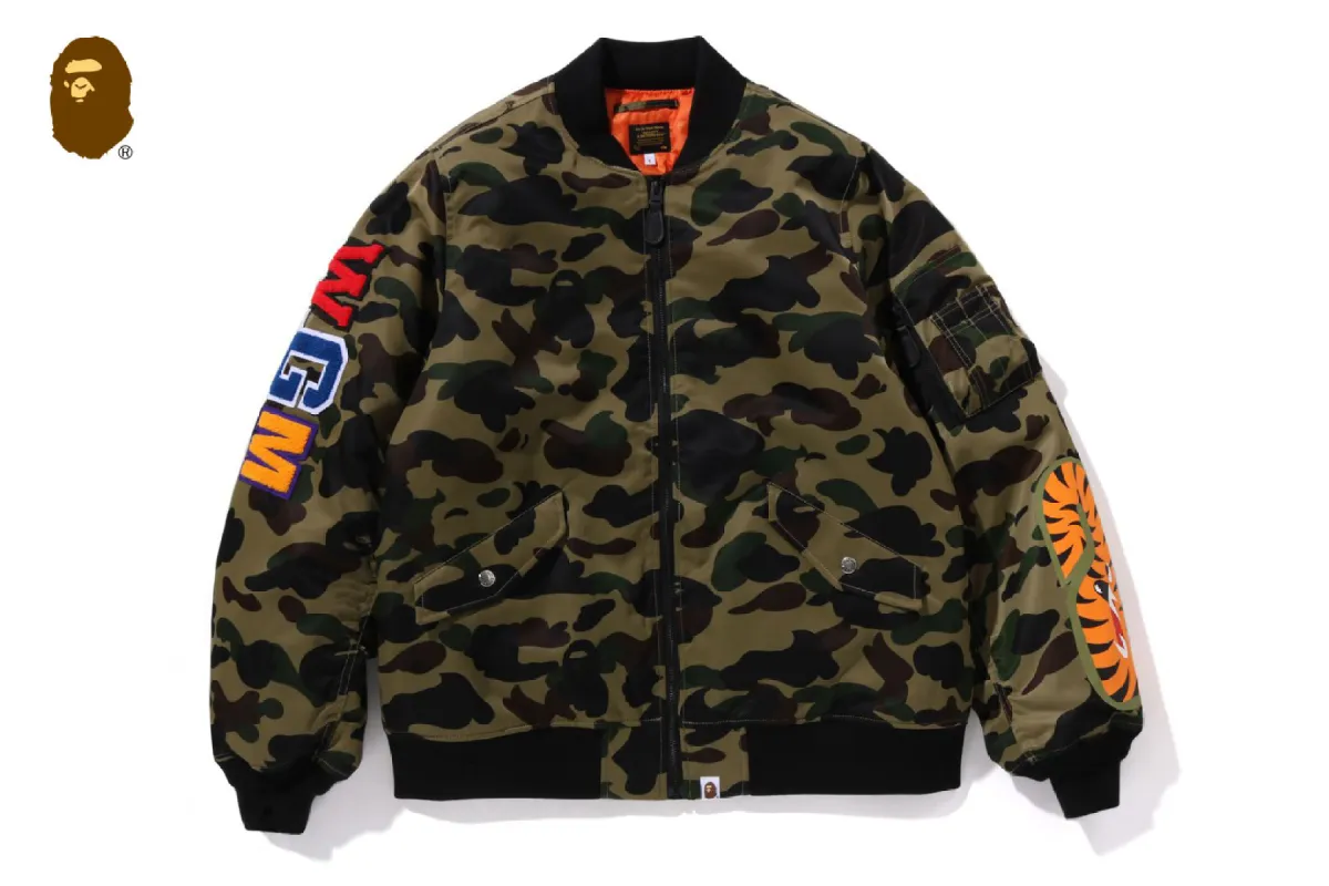 1ST CAMO SHARK MA-1 JACKET sold by Bape