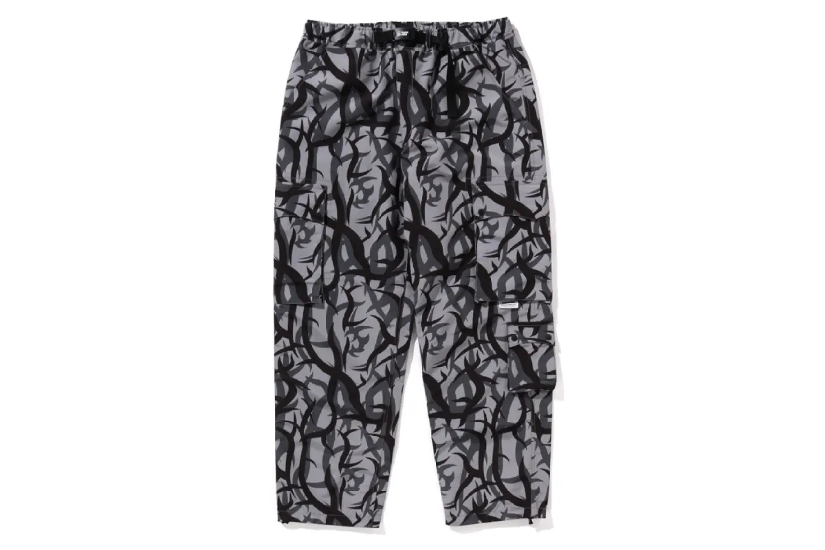 【 BAPE X NBHD 】TRIAL CAMO MULTI POCKET TRACK PANTS sold by Bape