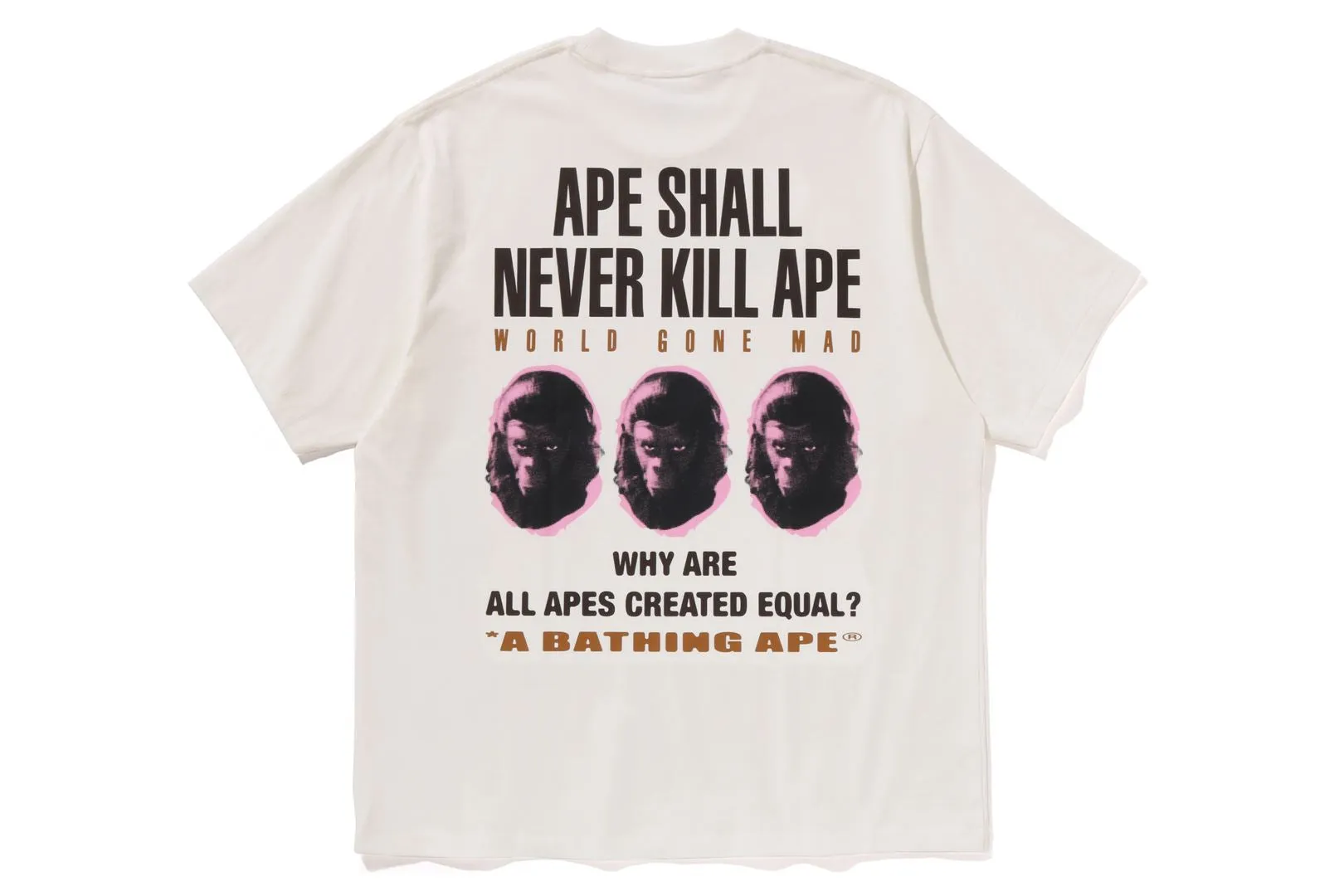 SLOGAN RELAXED FIT TEE sold by Bape product image thumbnail 2