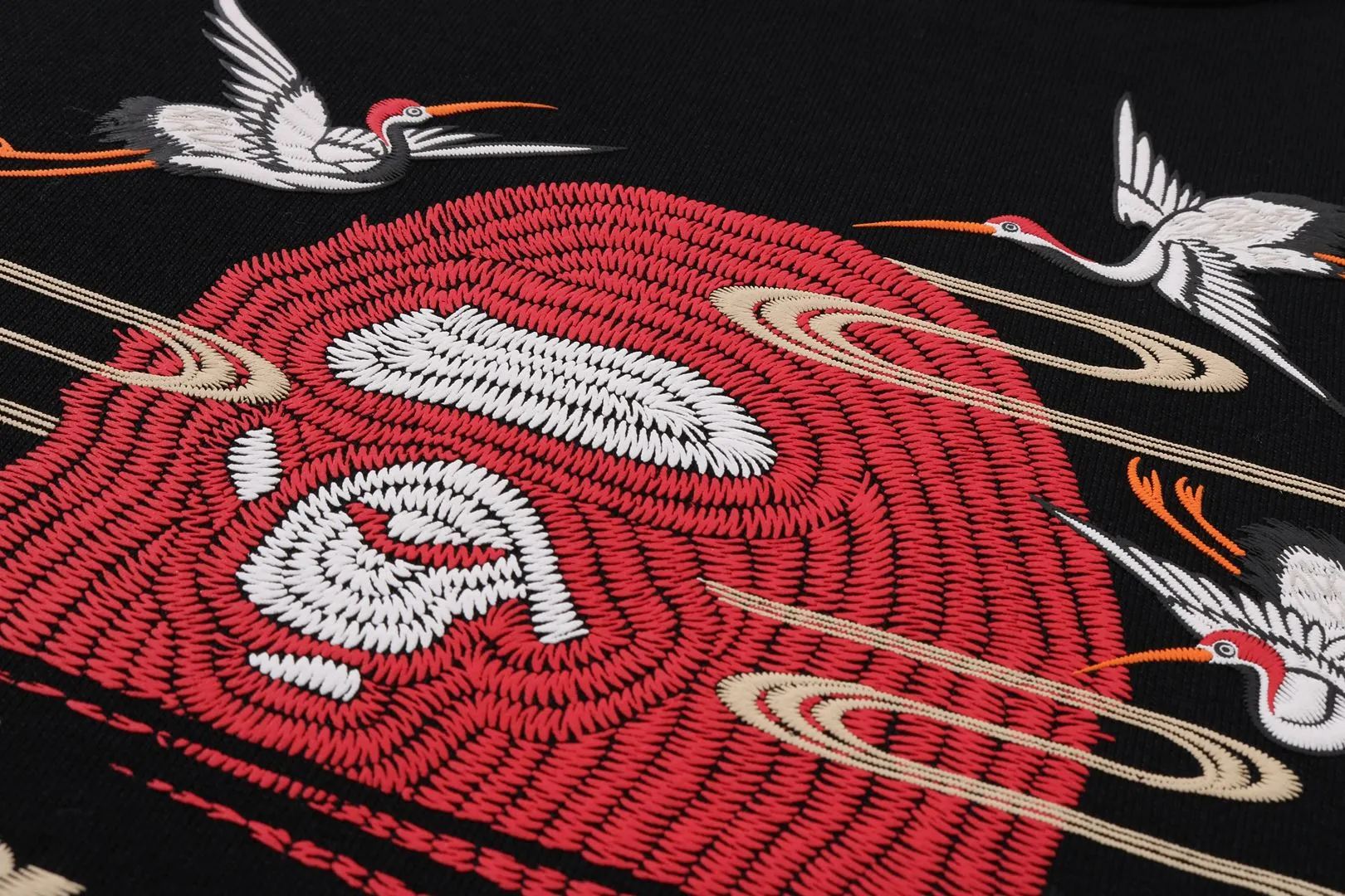 EMBROIDERY STYLE JAPANESE CRANE CREWNECK sold by Bape product image thumbnail 3