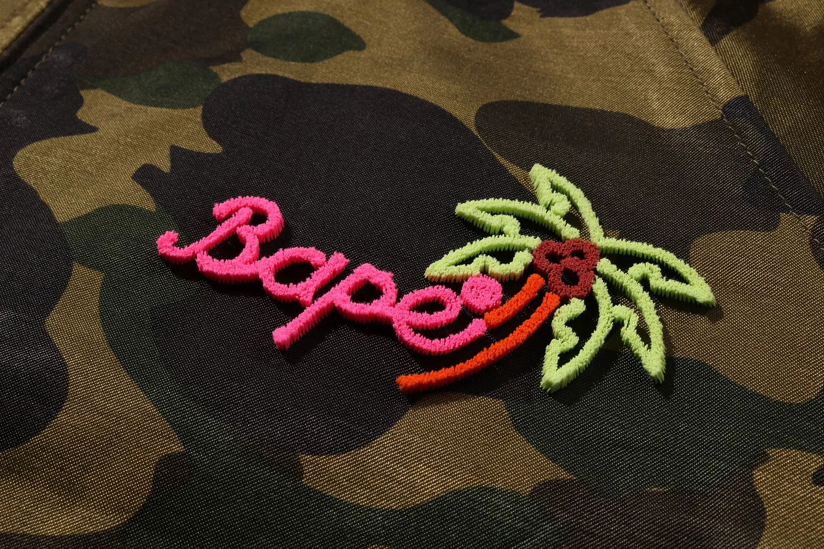 1ST CAMO NEON APE HEAD SOUVENIR JACKET sold by Bape product image thumbnail 3