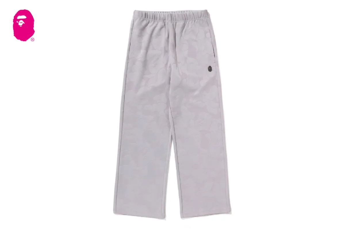 SOLID CAMO JACQUARD ONE POINT WIDE PANTS sold by Bape