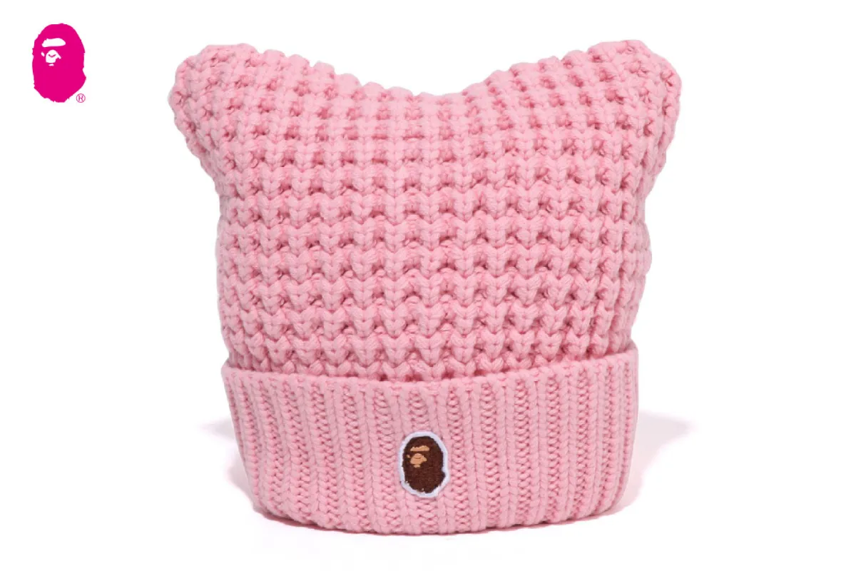 CAT EAR KNIT CAP sold by Bape