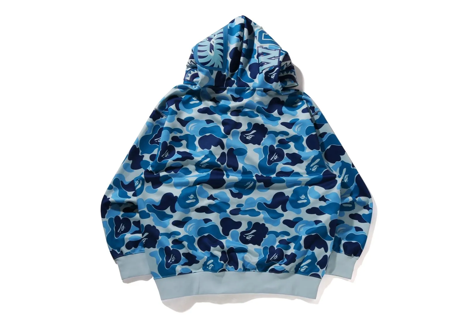 ABC CAMO POLYESTER RELAXED FIT SHARK FULL ZIP HOODIE sold by Bape product image thumbnail 3