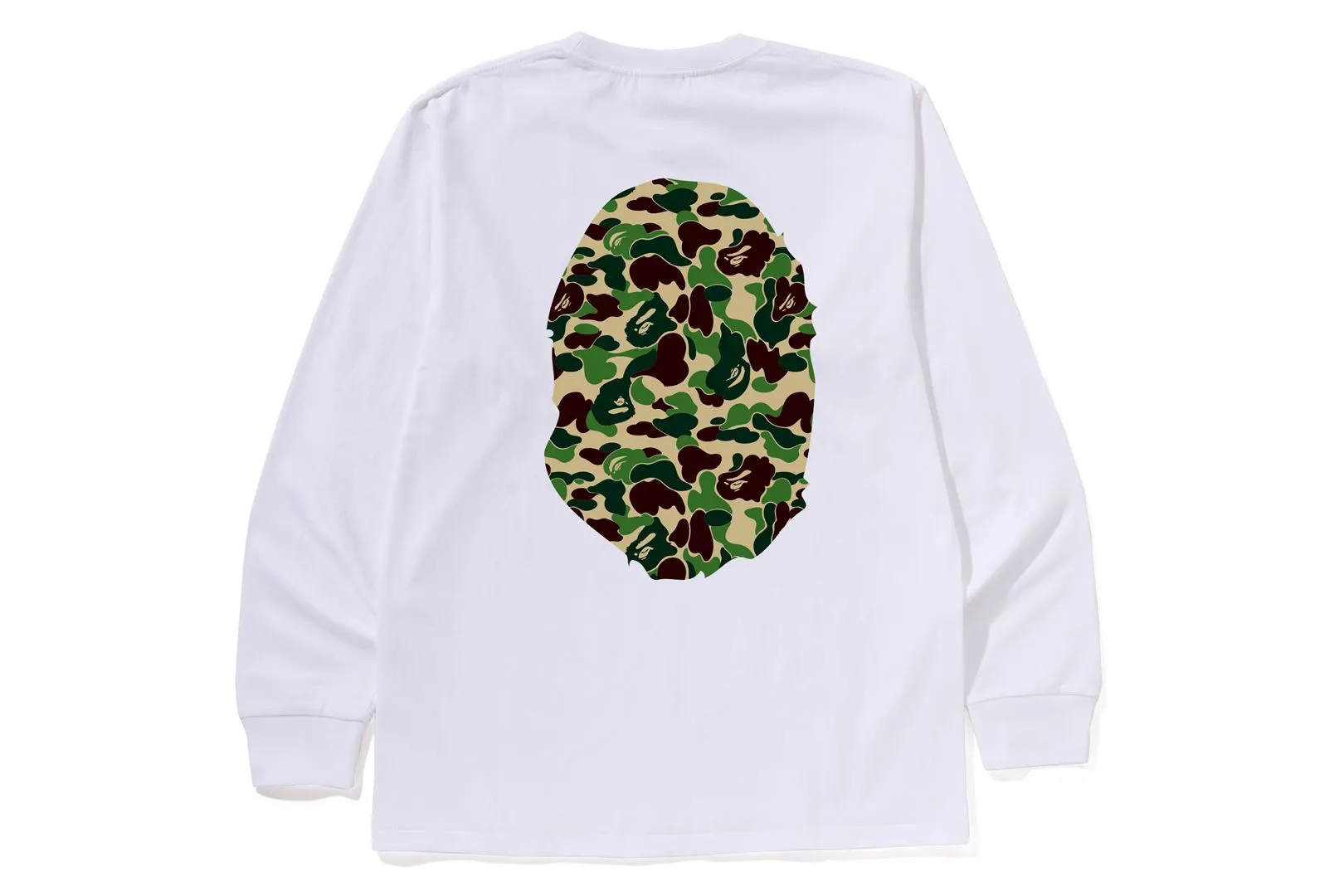 ABC CAMO BIG APE HEAD LS TEE sold by Bape product image thumbnail 4