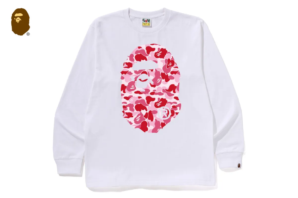 ABC CAMO BIG APE HEAD LS TEE sold by Bape