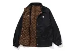 SOLID CAMO JACQUARD NYLON REVERSIBLE COACH JACKET sold by Bape