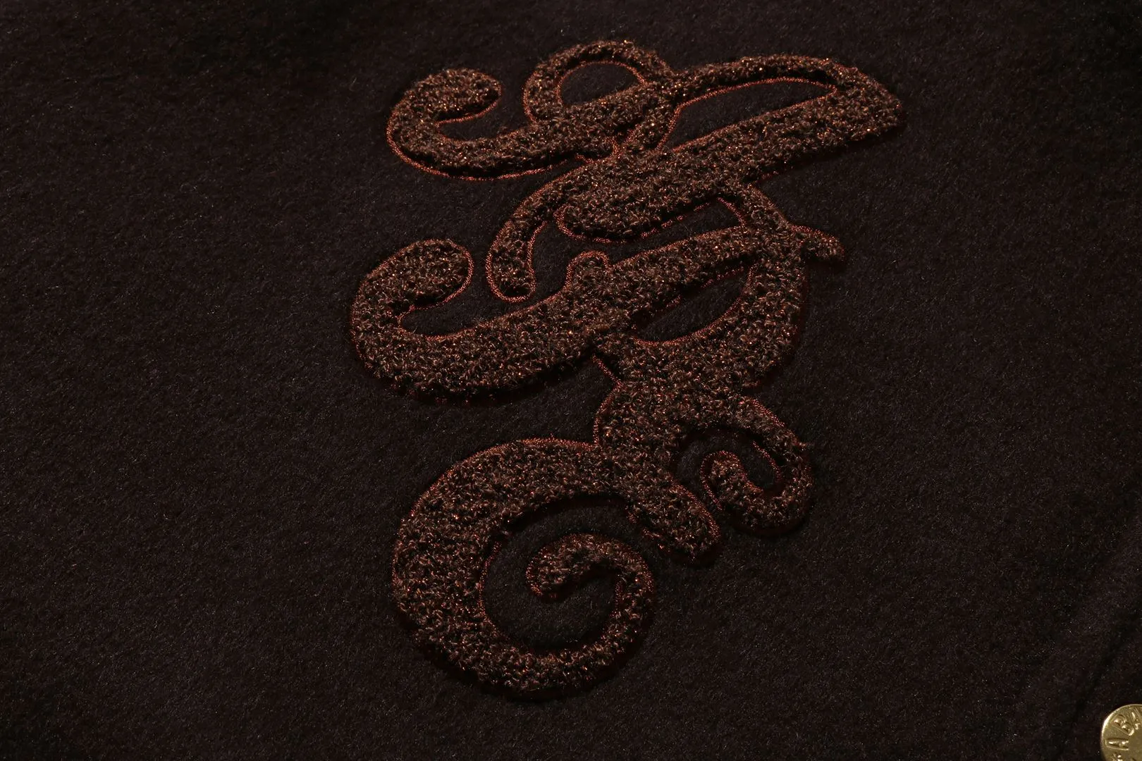 LINE CAMO MULTI LOGO WOOL VARSITY JACKET sold by Bape product image thumbnail 5