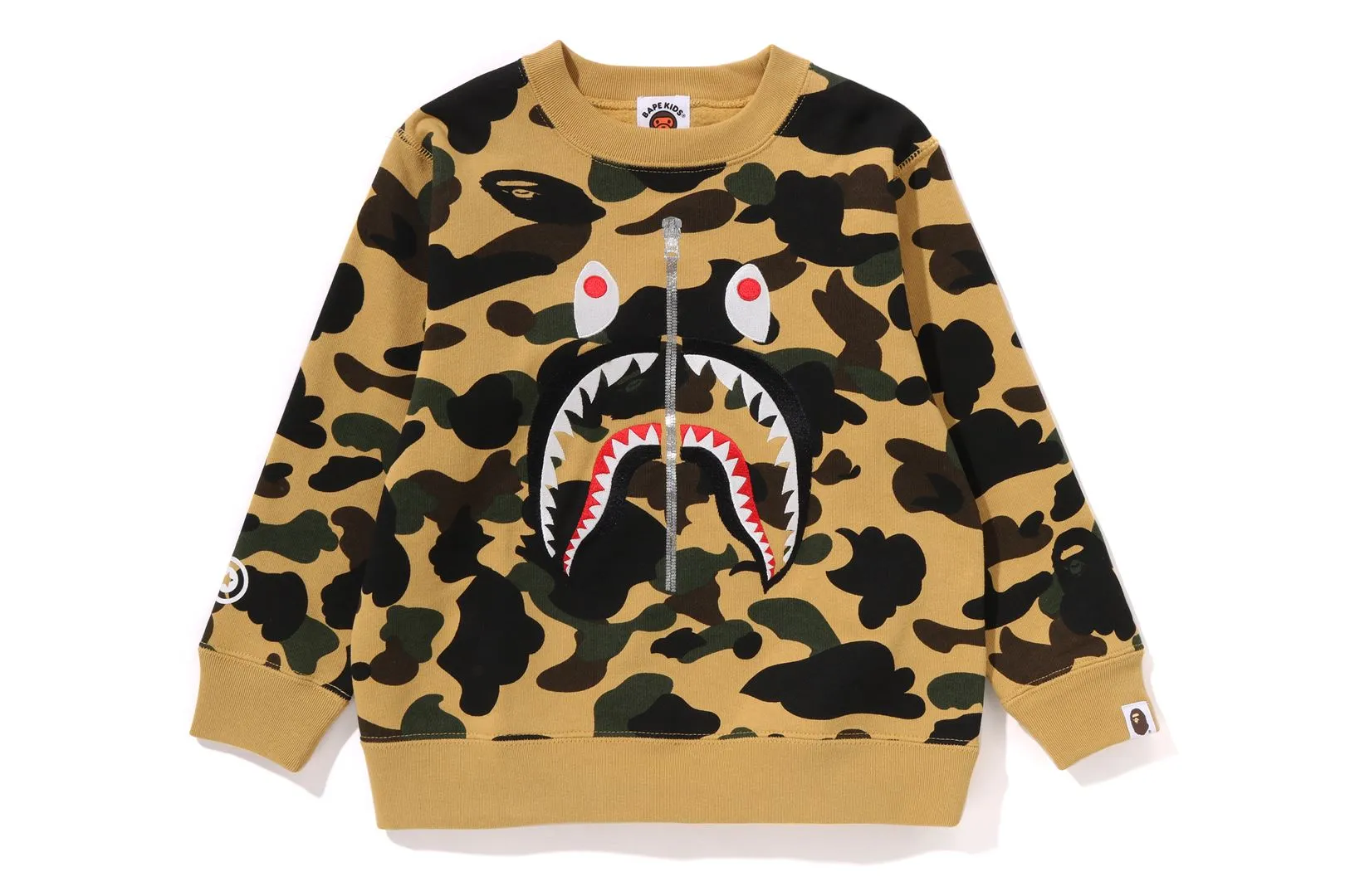 1ST CAMO SHARK CREWNECK SWEATSHIRT sold by Bape