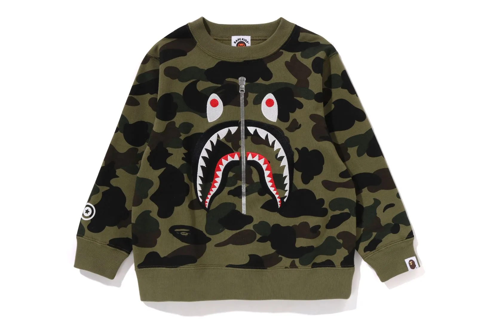 1ST CAMO SHARK CREWNECK SWEATSHIRT sold by Bape product image thumbnail 3