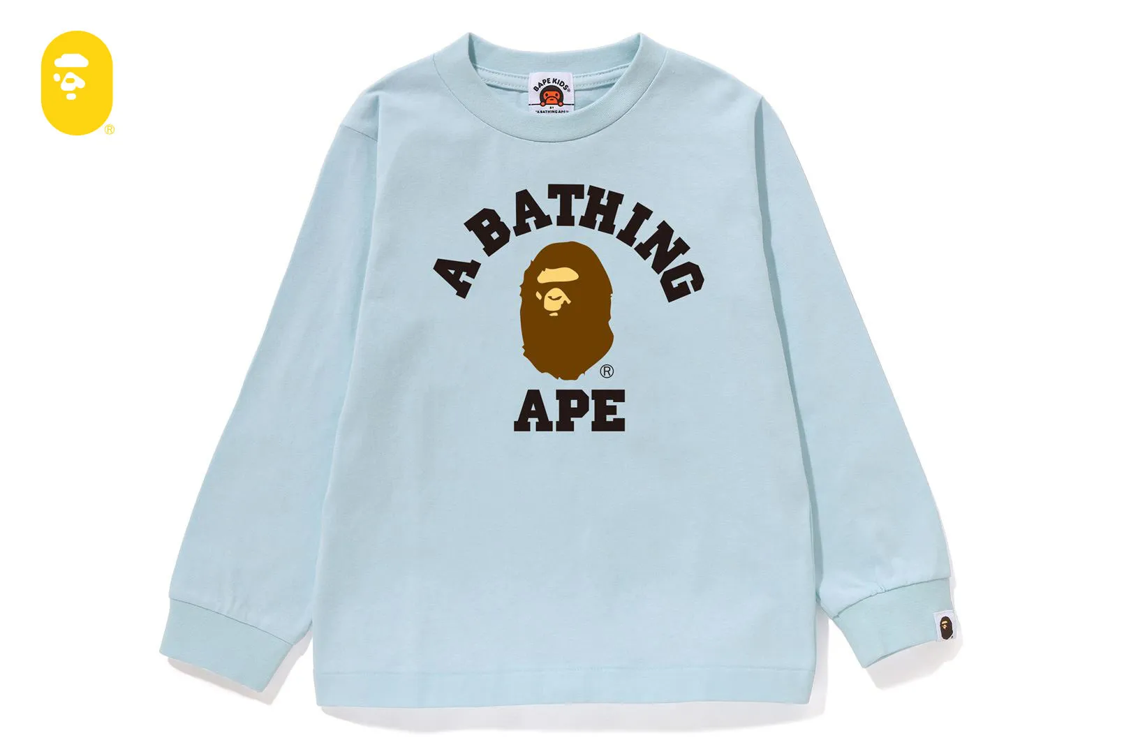 COLLEGE LS TEE sold by Bape product image thumbnail 3