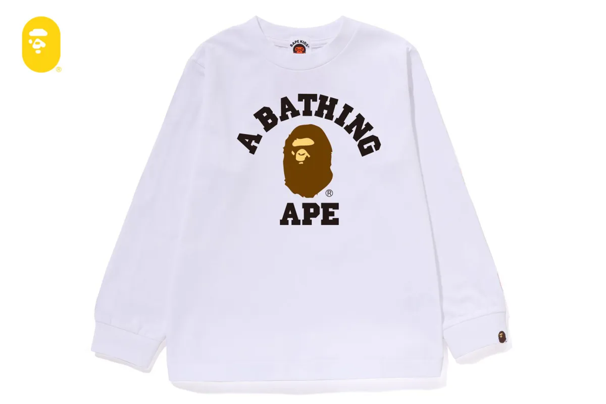 COLLEGE LS TEE sold by Bape