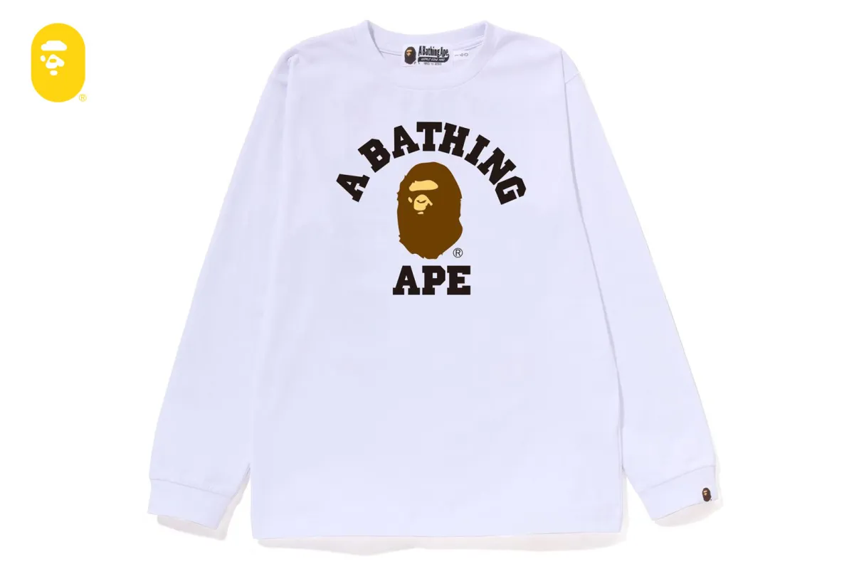 COLLEGE LS TEE sold by Bape