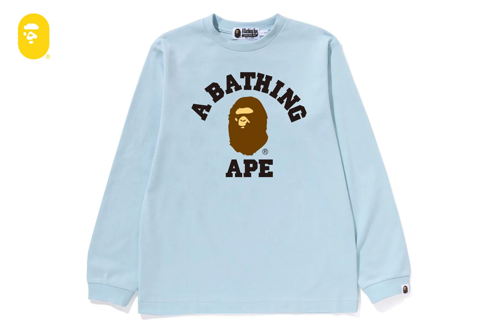 COLLEGE LS TEE sold by Bape product image thumbnail 5