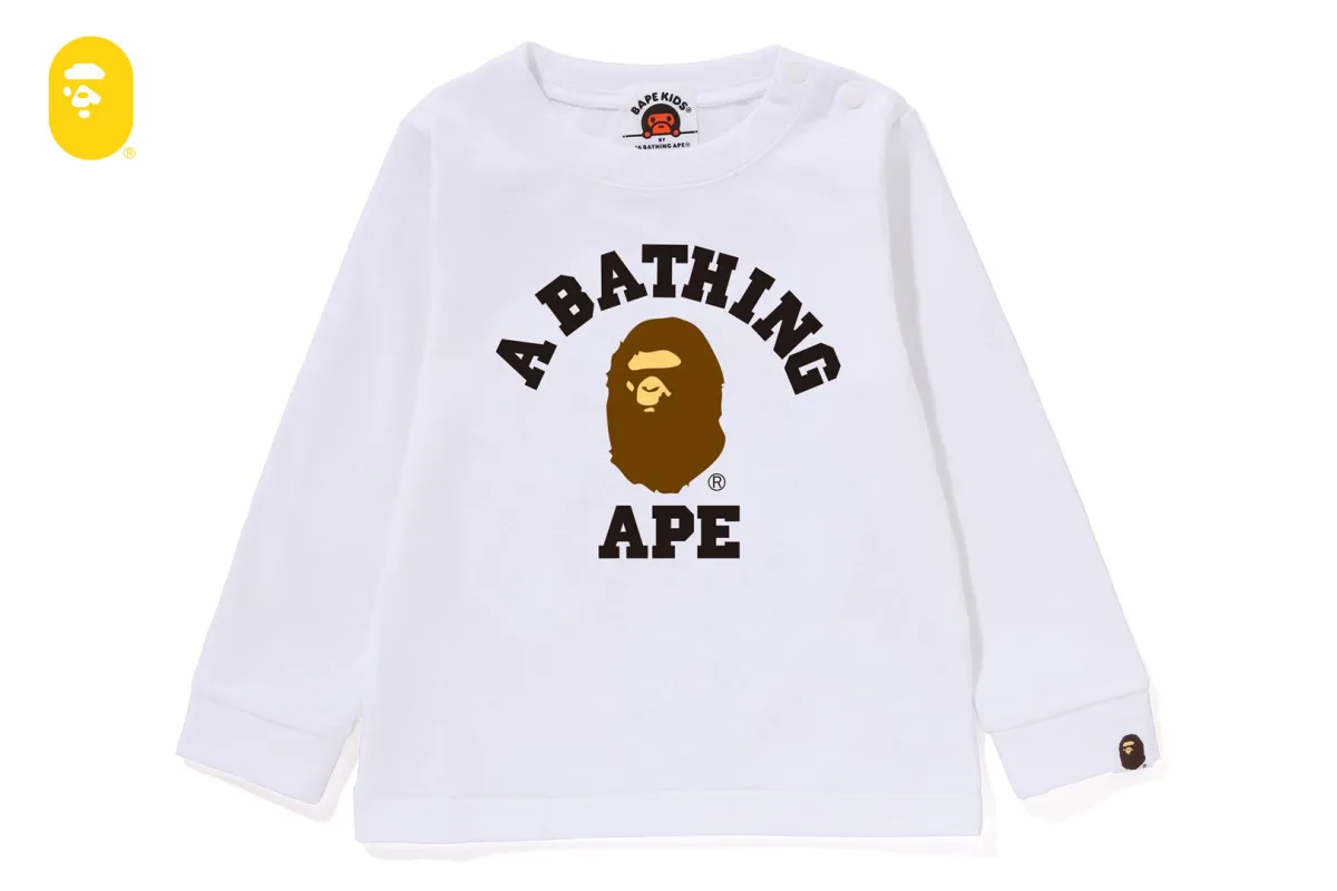 COLLEGE LS TEE sold by Bape