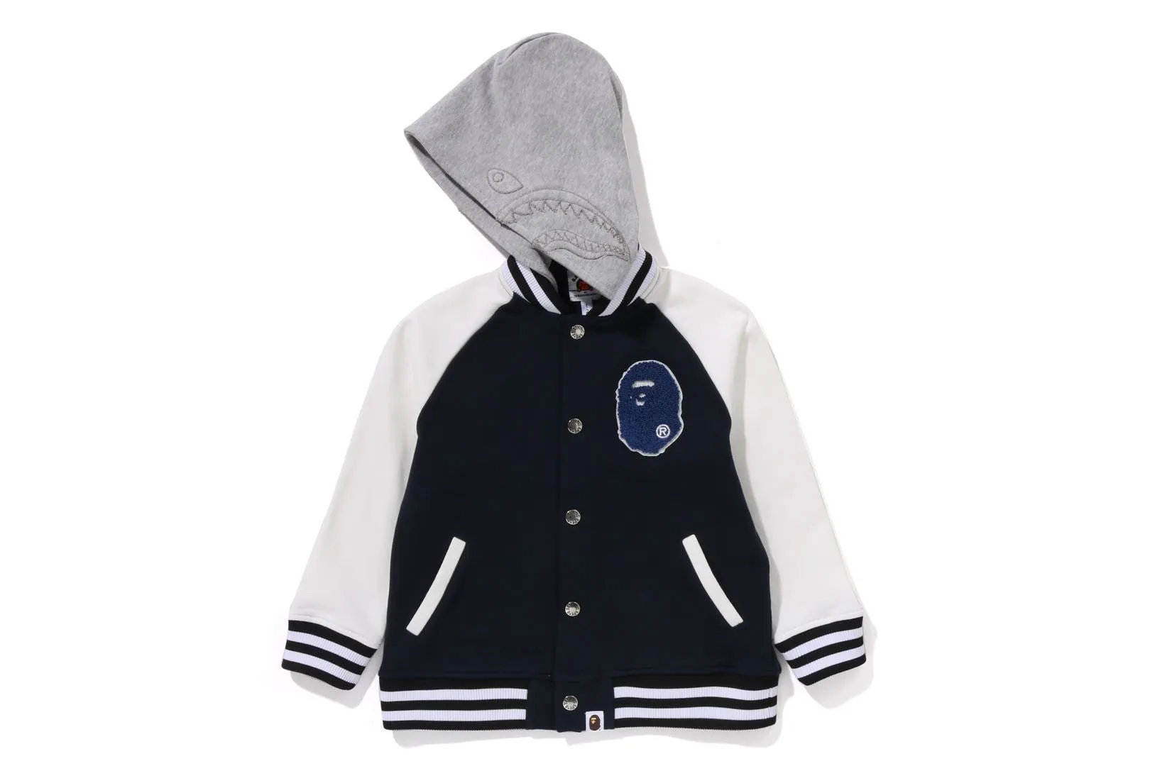 SHARK HOODIE SWEAT VARSITY JACKET sold by Bape product image thumbnail 2