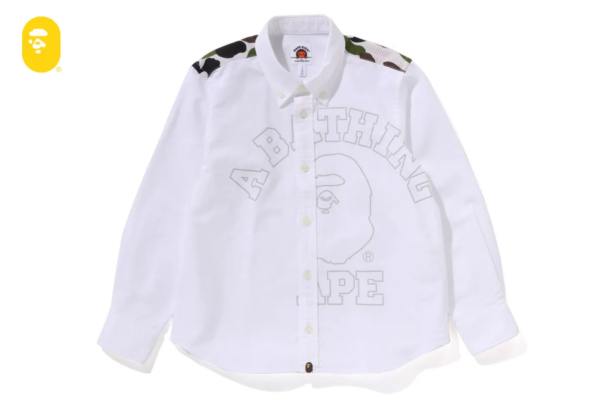 1ST CAMO STRIPE OXFORD BD SHIRT sold by Bape