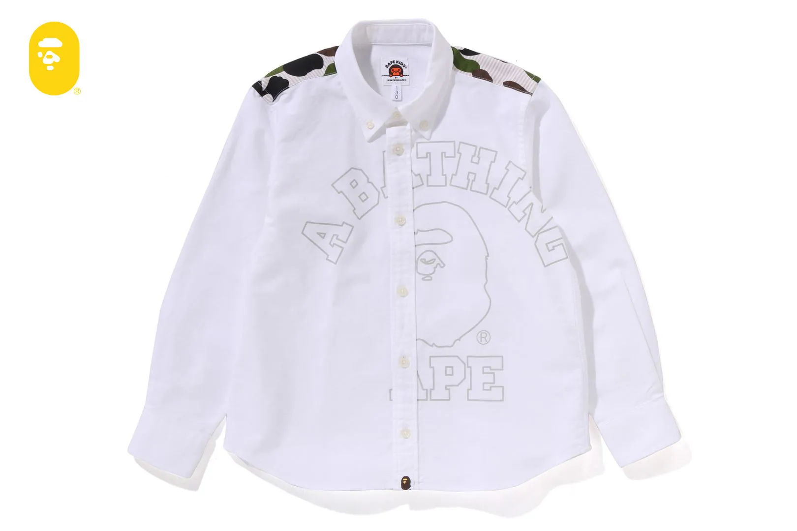 1ST CAMO STRIPE OXFORD BD SHIRT sold by Bape