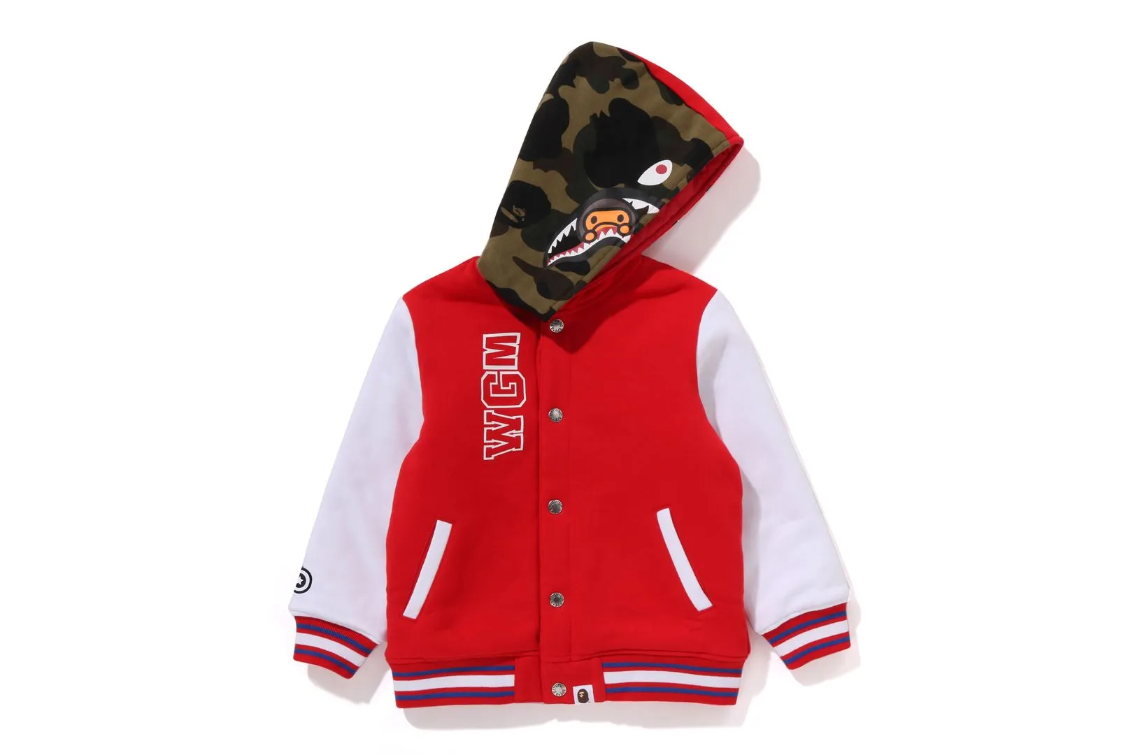 MILO SHARK HOODIE SWEAT VARSITY JACKET sold by Bape product image thumbnail 2